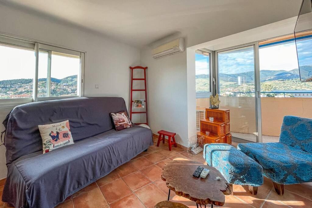 Attique A Banyuls - Vue Mer Et Montagne Dış mekan fotoğraf